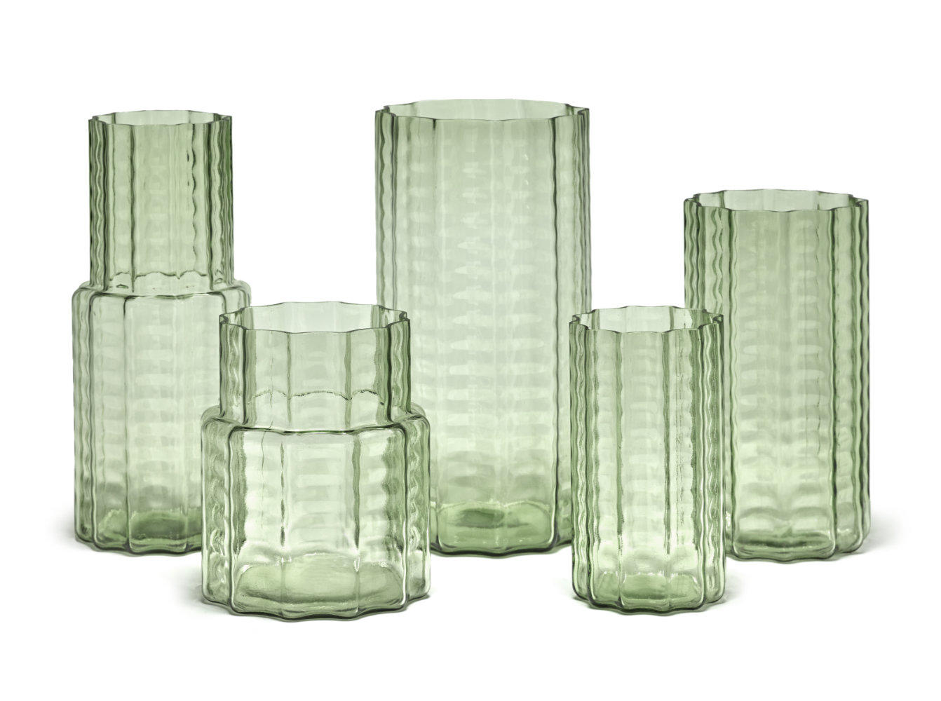Vase Wave Grn (02) von SERAX - erkmann