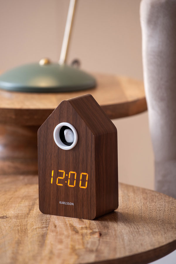 Karlsson Kuckucksuhr Wecker Alarm Clock Cuckoo LED